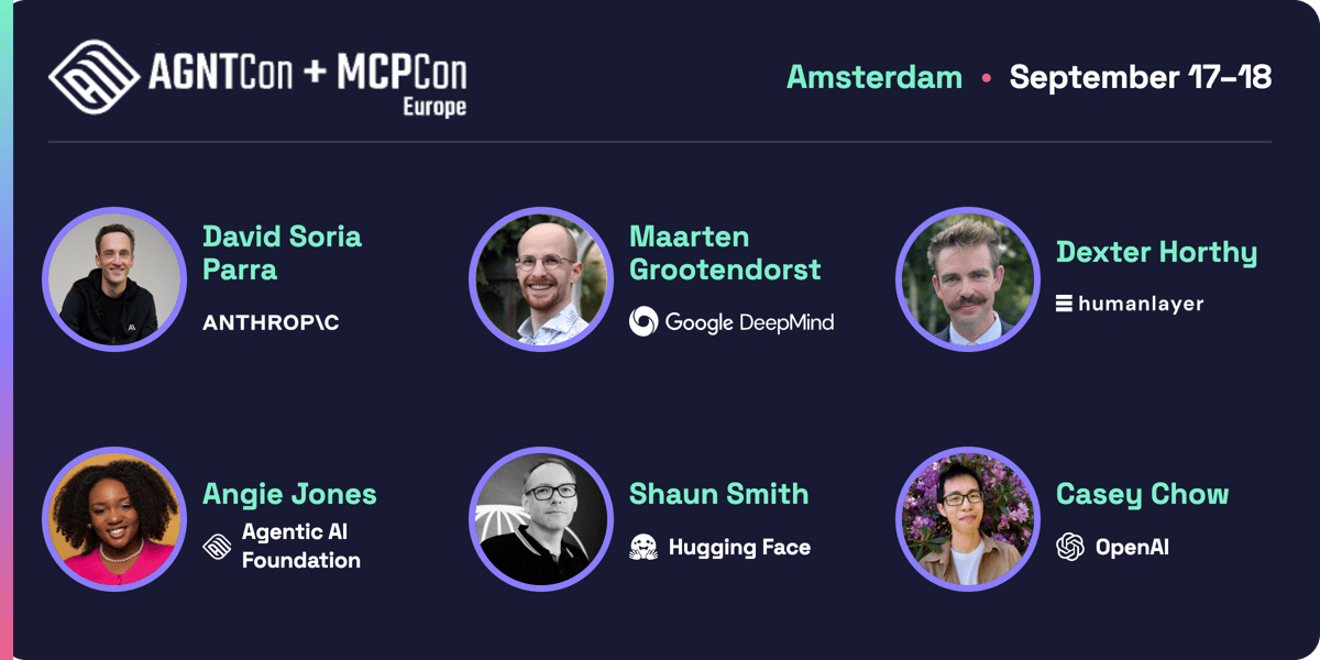 AgentCon and MCPCon Europe, September 17-18