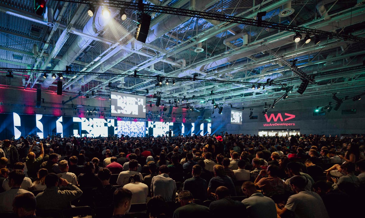 Attendees of WeAreDevelopers World Congress 2023 at the Main Stage-1