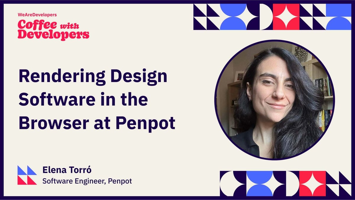 Elena Torró of Penpot talking about how to render collaborative design software in the browser