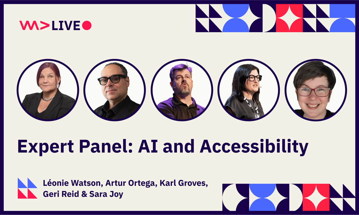 Expert Panel on AI and Accessibility with Léonie Watson, Artur Ortega, Karl Groves, Sara Joy and Geri Reid