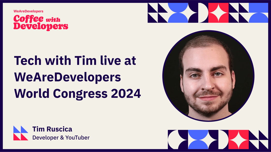 Tech with Tim live at WeAreDevelopers World Congress 2024