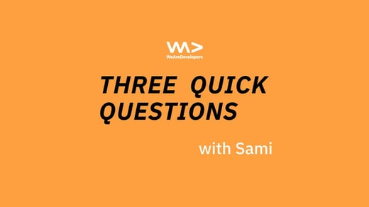 Three questions with Sami