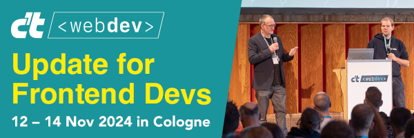 CT webdev Update for Frontend Devs - 12-14 Nov 2024 in Cologne